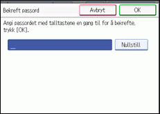 Illustrasjon over kontrollpanelet