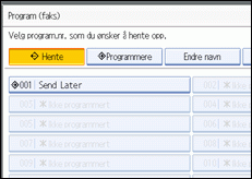 Illustrasjon over kontrollpanelet