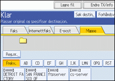 Illustrasjon over kontrollpanelet