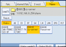 Illustrasjon over kontrollpanelet