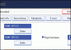 Illustrasjon over kontrollpanelet