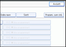 Illustrasjon over kontrollpanelet