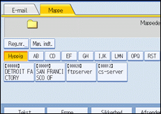 Illustration af skærm på kontrolpanel