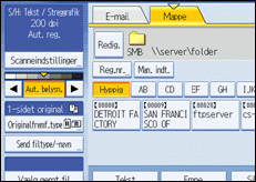 Illustration af skærm på kontrolpanel