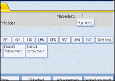 Illustration af skærm på kontrolpanel