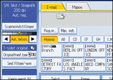 Illustration af skærm på kontrolpanel