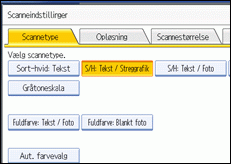 Illustration af skærm på kontrolpanel
