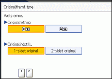 Illustration af skærm på kontrolpanel