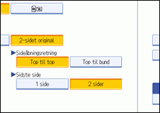 Illustration af skærm på kontrolpanel