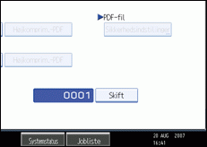 Illustration af skærm på kontrolpanel