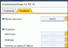 Illustration af skærm på kontrolpanel