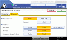 Illustration af skærm på kontrolpanel