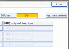 Illustration af skærm på kontrolpanel