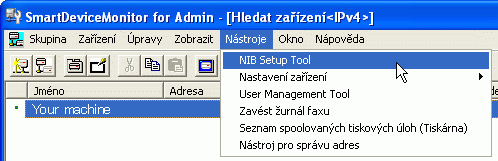 Ukázka obrazovky aplikace