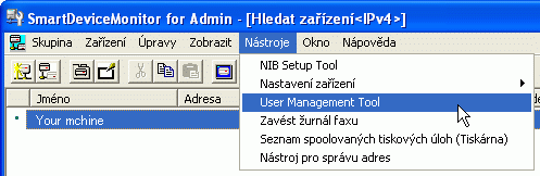 Ukázka obrazovky aplikace