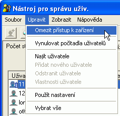 Ukázka obrazovky aplikace
