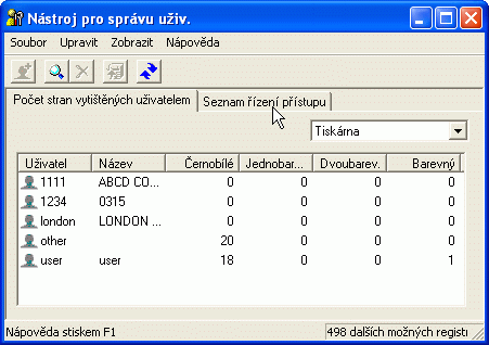 Ukázka obrazovky aplikace
