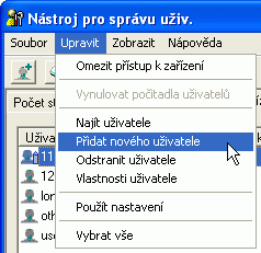 Ukázka obrazovky aplikace
