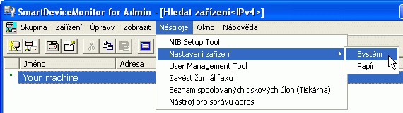 Ukázka obrazovky aplikace