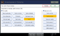 Illustrazione schermata pannello di conrollo