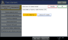 Illustrazione schermata pannello di conrollo