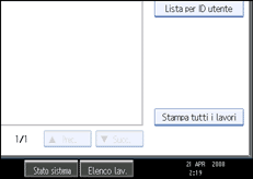Illustrazione schermata pannello di conrollo