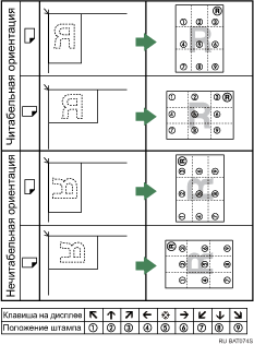 Изображение расположения штампа