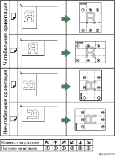 Изображение расположения штампа