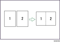 Illustration of combine two originals