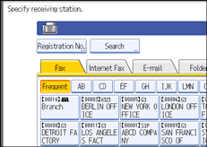 Operation panel screen illustration