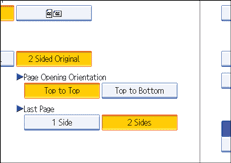 Operation panel screen illustration