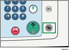 Иллюстрация клавиш упрощенного дисплея