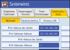 Abbildung Bedienfeld-Display