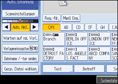 Abbildung Bedienfeldanzeige