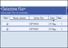 Illustrazione schermata pannello operativo