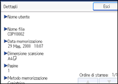 Illustrazione schermata pannello operativo