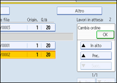 Illustrazione schermata pannello operativo