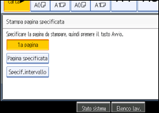 Illustrazione schermata pannello operativo