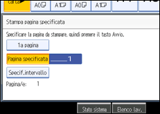 Illustrazione schermata pannello operativo