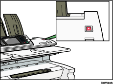 Illustrazione del tasto Stop dello scanner