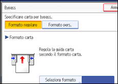 Illustrazione schermata pannello operativo