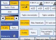 Illustrazione schermata pannello operativo