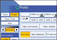 Illustrazione schermata pannello operativo