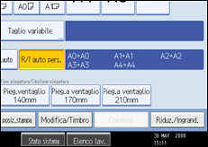 Illustrazione schermata pannello operativo