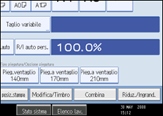 Illustrazione schermata pannello operativo