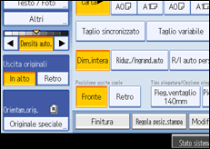 Illustrazione schermata pannello operativo