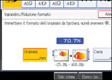 Illustrazione schermata pannello operativo