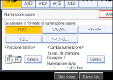 Illustrazione schermata pannello operativo