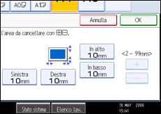 Illustrazione schermata pannello operativo