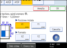Illustrazione schermata pannello operativo